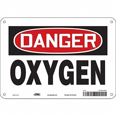 Safety Sign 7 inx10 in Polyethylene