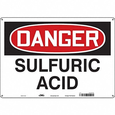 Safety Sign 14 in x 20 in Aluminum