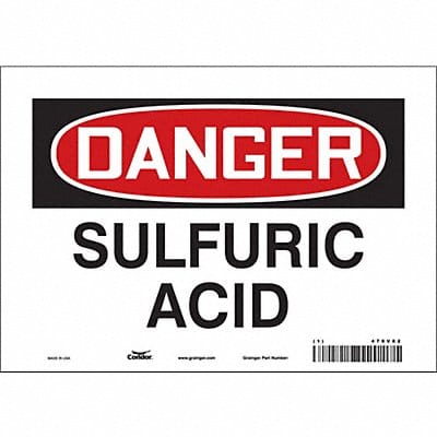 Safety Sign 7 inx10 in Vinyl