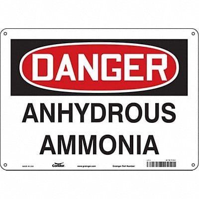 Safety Sign 10 inx14 in Polyethylene