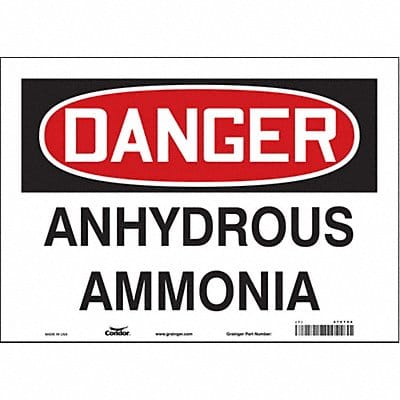 Safety Sign 10 inx14 in Vinyl