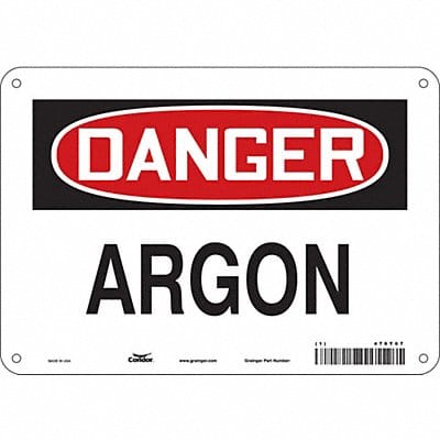 Safety Sign 7 in x 10 in Aluminum