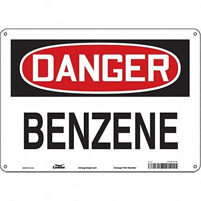 Safety Sign 10 inx14 in Polyethylene