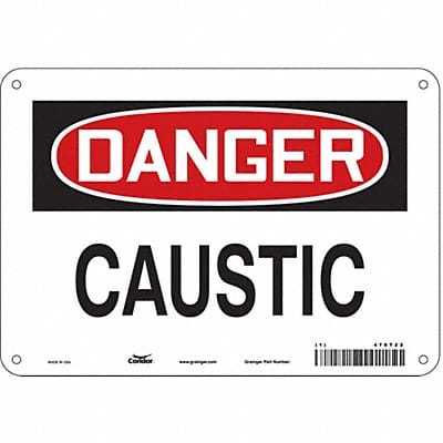 Safety Sign 7 in x 10 in Aluminum