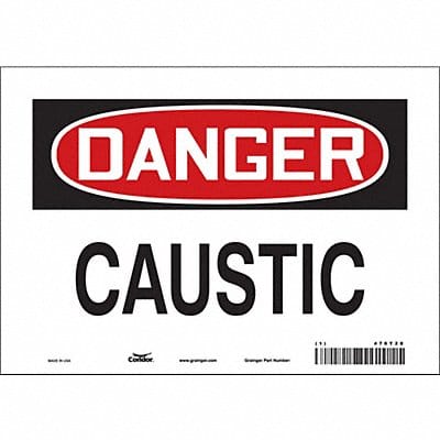 Safety Sign 7 inx10 in Vinyl