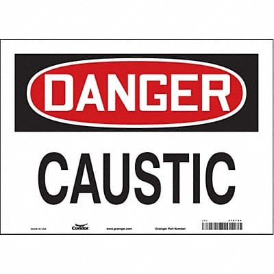 Safety Sign 10 inx14 in Vinyl