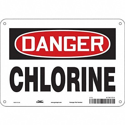 Safety Sign 7 inx10 in Polyethylene