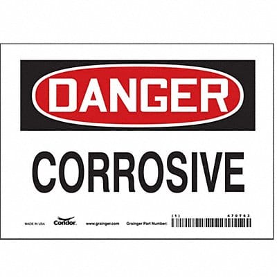 J6919 Safety Sign 5 inx7 in Vinyl