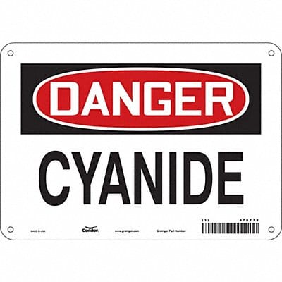 Safety Sign 7 in x 10 in Polyethylene