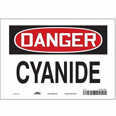 Safety Sign 7 in x 10 in Vinyl