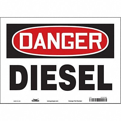 Safety Sign 10 inx14 in Vinyl