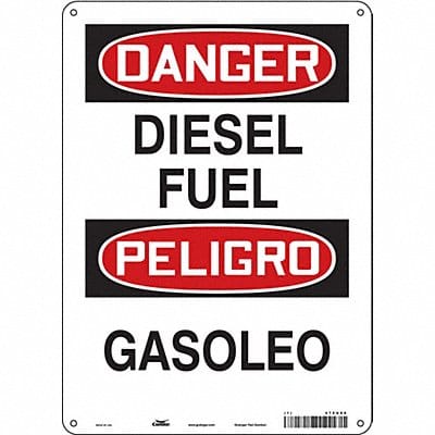 Safety Sign 14 in x 10 in Aluminum