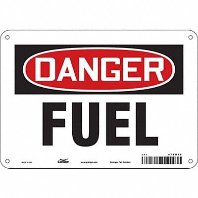 Safety Sign 7 in x 10 in Aluminum