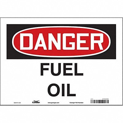 Safety Sign 10 inx14 in Vinyl