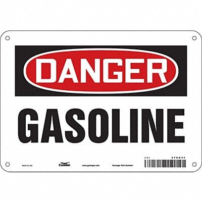 Safety Sign 7 inx10 in Polyethylene
