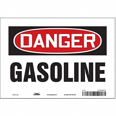 Safety Sign 7 inx10 in Vinyl