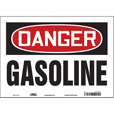 Safety Sign 10 inx14 in Vinyl
