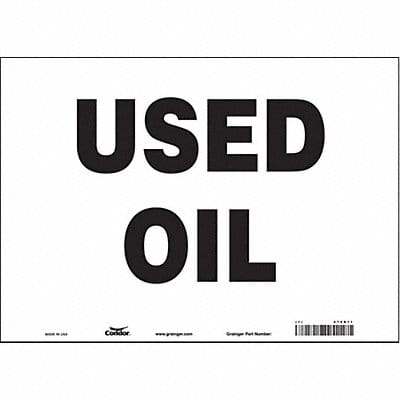 J7036 Safety Sign 10 inx14 in Vinyl