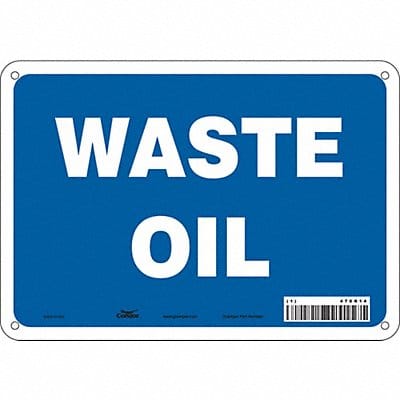 J8138 Safety Sign 7 inx10 in Polyethylene