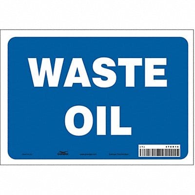 J8138 Safety Sign 7 inx10 in Vinyl