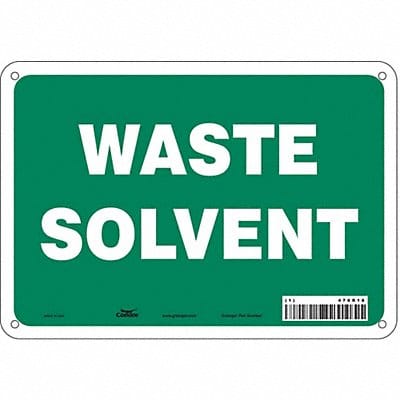 Safety Sign 7 in x 10 in Aluminum