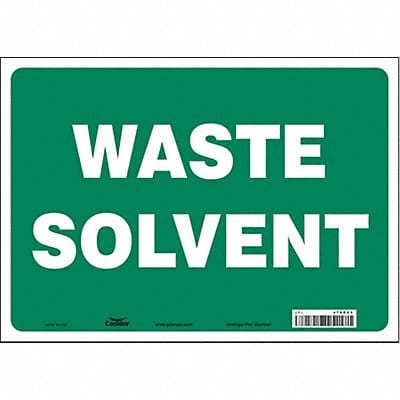 Safety Sign 10 in x 14 in Vinyl