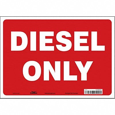 J8155 Safety Sign 10 inx14 in Vinyl