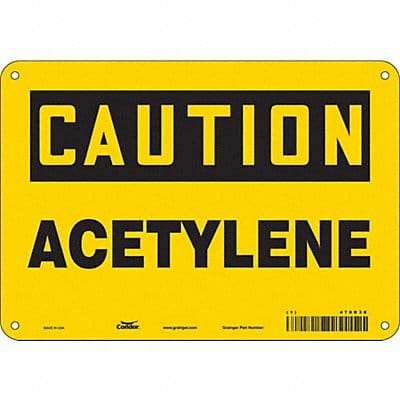 Safety Sign 7 in x 10 in Aluminum