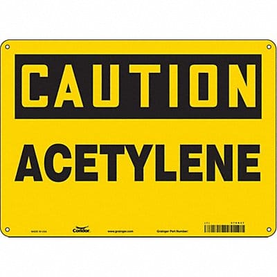 Safety Sign 10 in x 14 in Aluminum