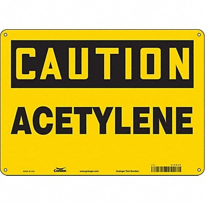 Safety Sign 10 inx14 in Polyethylene