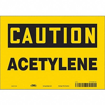 Safety Sign 7 in x 10 in Vinyl