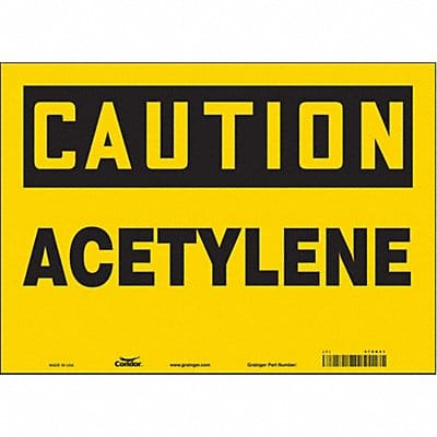 Safety Sign 10 in x 14 in Vinyl