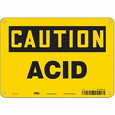 Safety Sign 7 in x 10 in Polyethylene