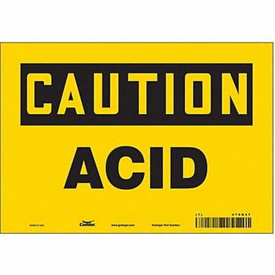 Safety Sign 7 inx10 in Vinyl