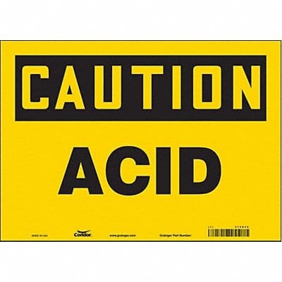 Safety Sign 10 in x 14 in Vinyl