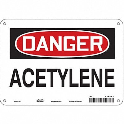 Safety Sign 7 inx10 in Polyethylene