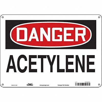 Safety Sign 10 inx14 in Polyethylene