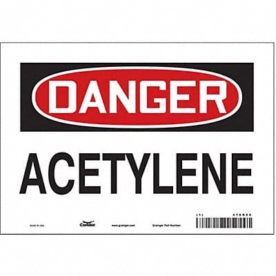 Safety Sign 7 in x 10 in Vinyl