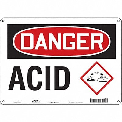 Safety Sign 10 inx14 in Aluminum