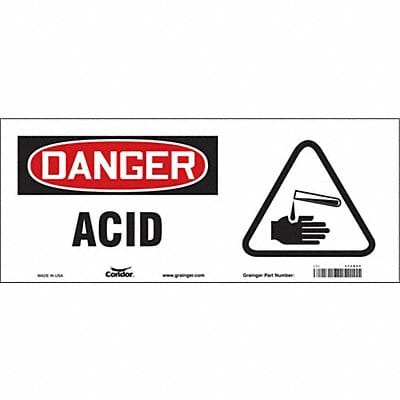Safety Sign 7 in x 17 in Vinyl
