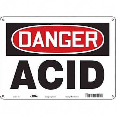 J6910 Safety Sign 10 inx14 in Polyethylene