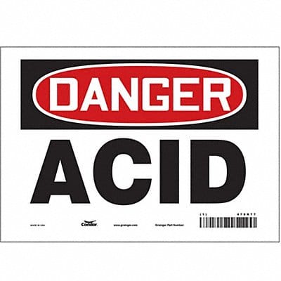 Safety Sign 7 inx10 in Vinyl