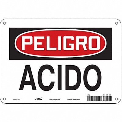 Safety Sign 7 in x 10 in Aluminum