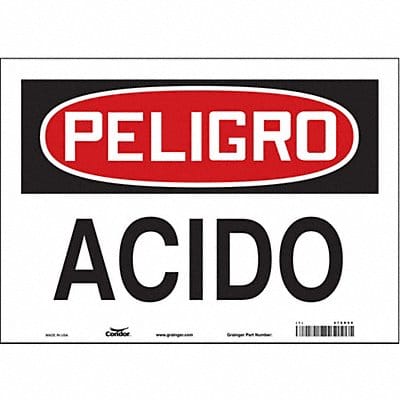 Safety Sign 10 in x 14 in Vinyl