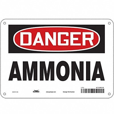 Safety Sign 7 inx10 in Polyethylene