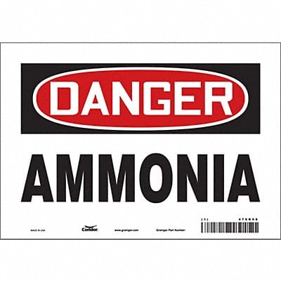 Safety Sign 7 inx10 in Vinyl