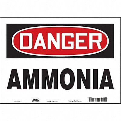 Safety Sign 10 inx14 in Vinyl