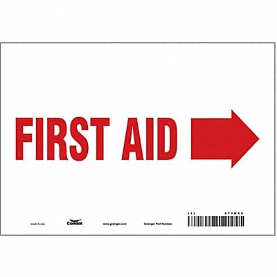 Safety Sign 7 in x 10 in Vinyl