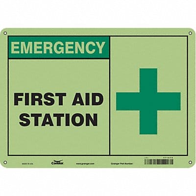 Safety Sign 10 in x 14 in Polyethylene