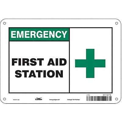 Safety Sign 7 in x 10 in Polyethylene